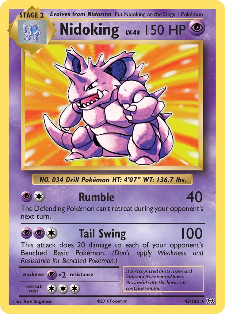 Nidoking - 45/108 (XY Evolutions) 45 - Deck Exclusives