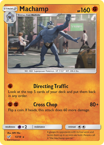 Machamp 13/18 - Detective Pikachu Holofoil
