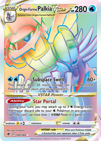 Origin Forme Palkia VSTAR (Secret) (192) 192/189 - SWSH10 Astral Radiance Holofoil