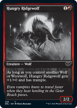 Hungry Ridgewolf (DBL-428) - Innistrad: Double Feature