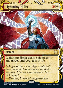 Lightning Helix (Foil Etched) (STA-062) - Strixhaven Mystical Archive (Borderless) Foil