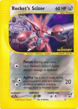 Rocket's Scizor - 4 - Jumbo Cards Holofoil