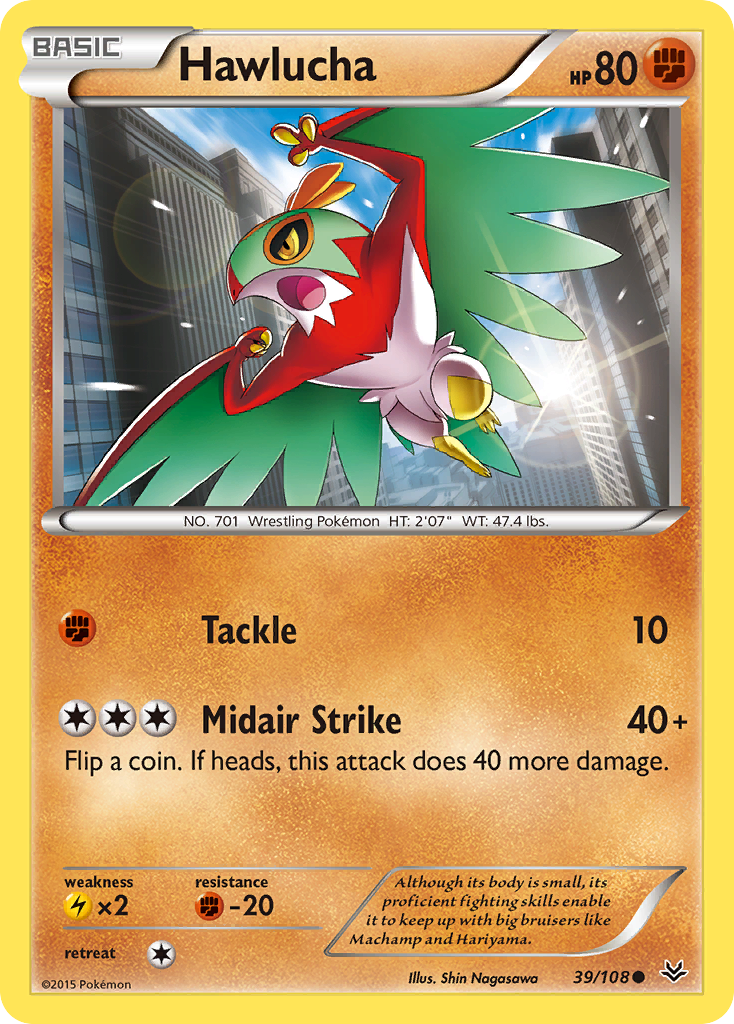 Hawlucha 39/108 - XY  Roaring Skies