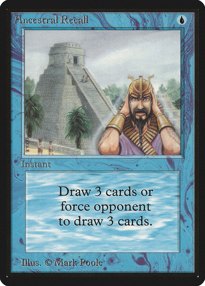 Ancestral Recall (LEB-) - Limited Edition Beta