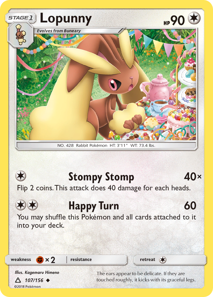 Lopunny 107/156 - SM  Ultra Prism