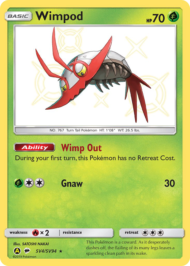 Wimpod SV4/94 - Hidden Fates Shiny Vault Holofoil