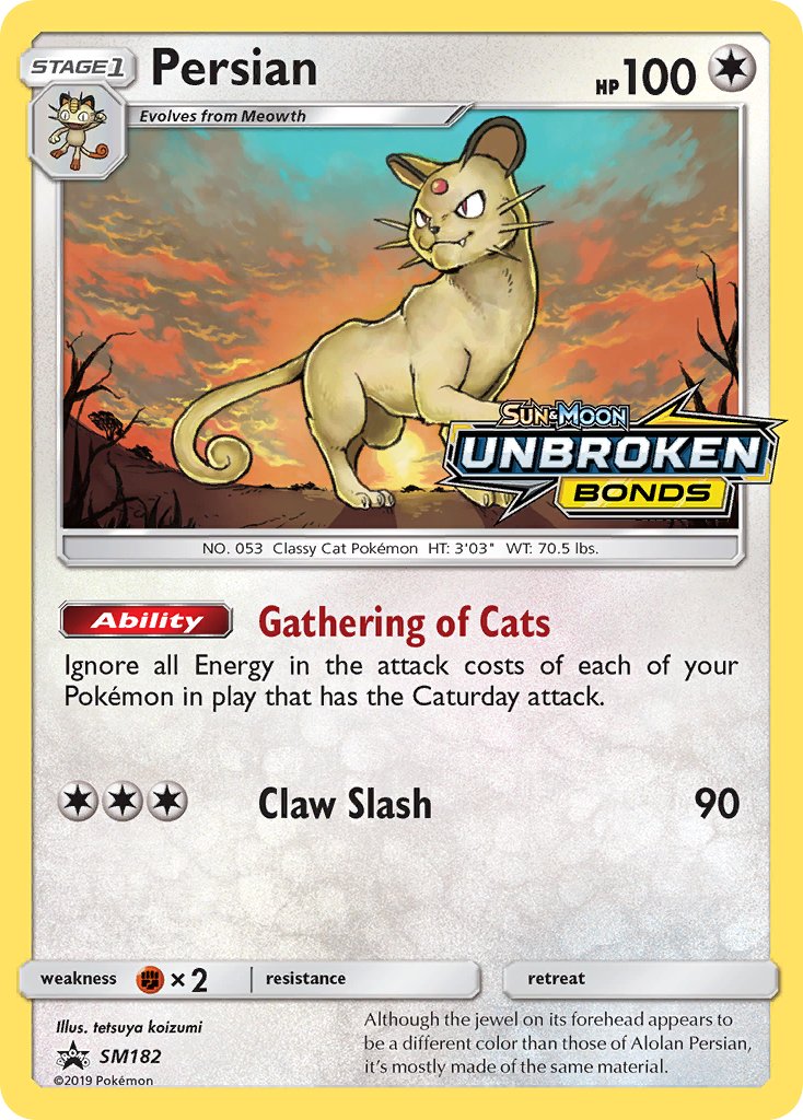 Persian - SM182 (Prerelease)/248 - SM Promos Holofoil
