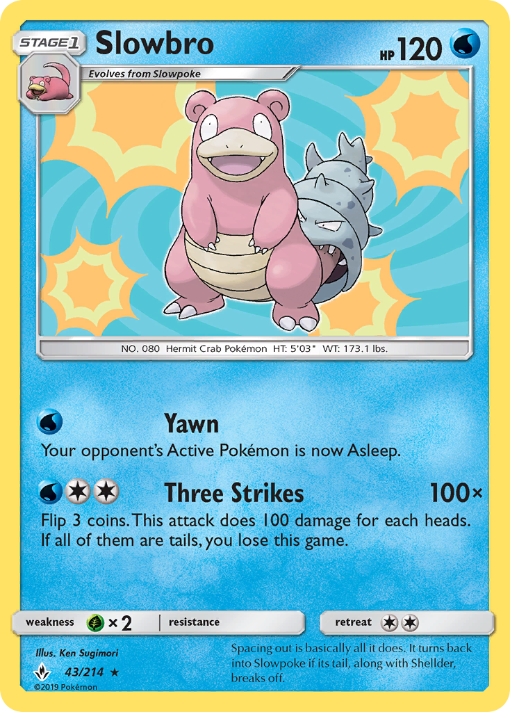 Slowbro 43/214 - SM  Unbroken Bonds Holofoil