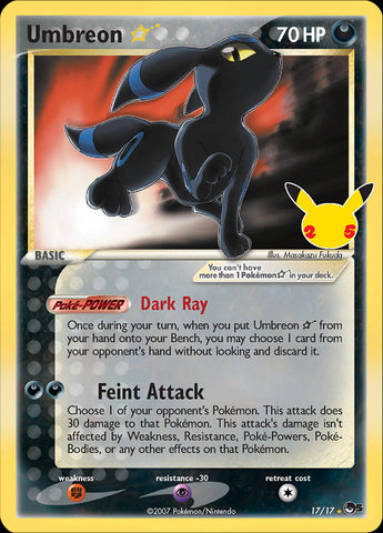 Umbreon Star 17/25 - Celebrations Classic Collection Holofoil