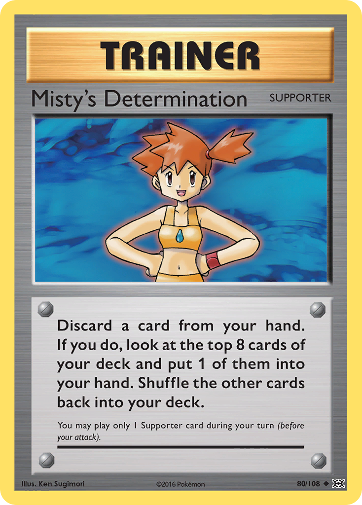 Misty's Determination 80/108 - XY  Evolutions