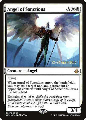 Angel of Sanctions (PRE-001) - Amonkhet Promos Foil