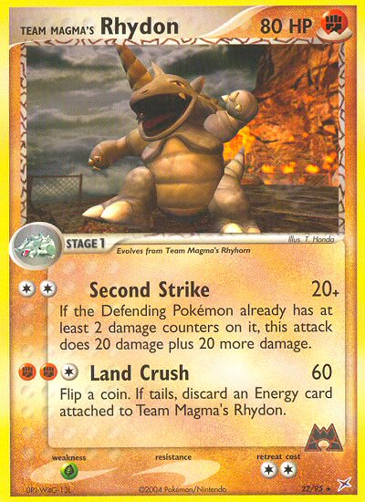 Team Magma's Rhydon - 22/95/95 - Team Magma vs Team Aqua