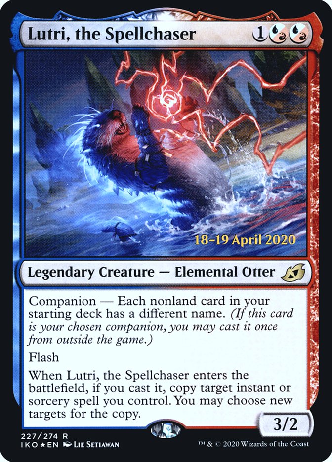 Lutri, the Spellchaser (PRE-227) - Ikoria: Lair of Behemoths Promos: (companion) Foil