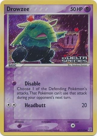 Drowzee 67/113 - Delta Species Reverse Holofoil