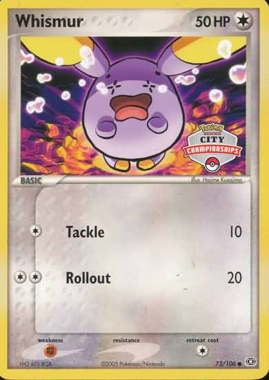 Whismur - 73/106 (City Championships) 73 - League & Championship Cards