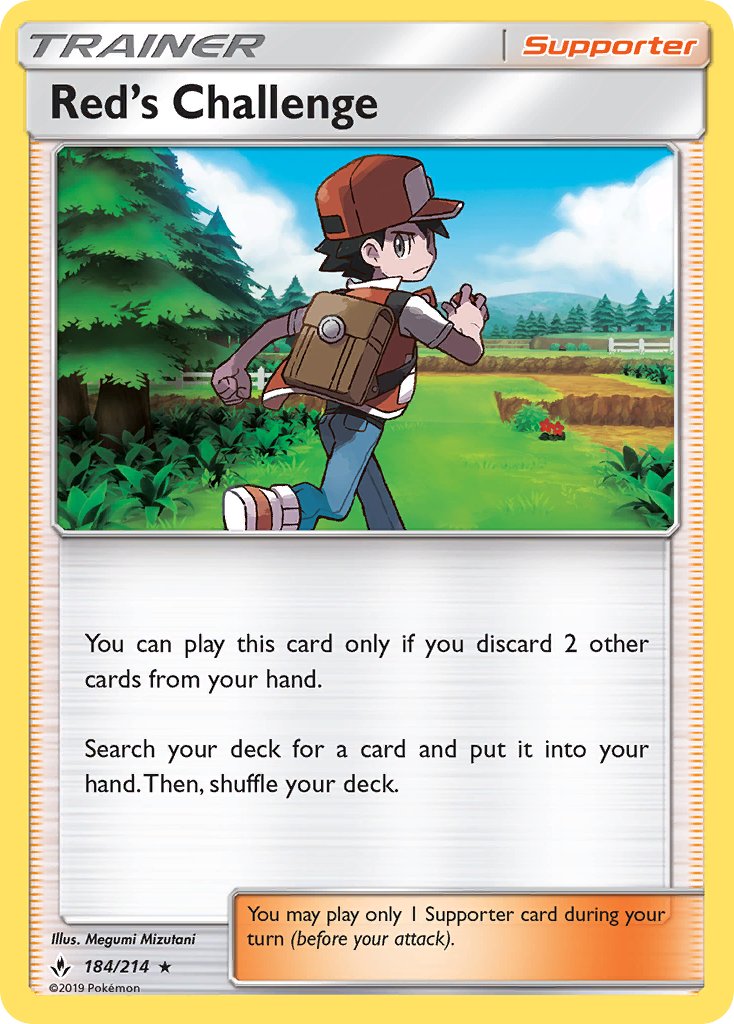 Red's Challenge - 184/214 (SM - Unbroken Bonds) - Deck Exclusives