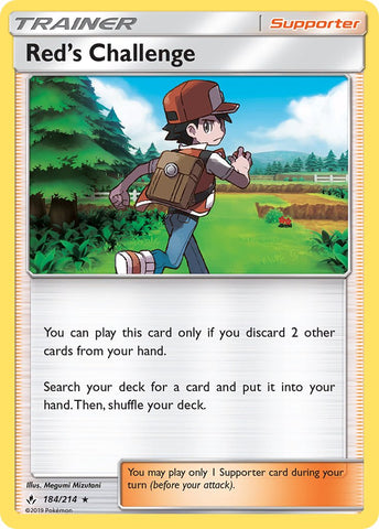 Red's Challenge - 184/214 (SM - Unbroken Bonds) - Deck Exclusives