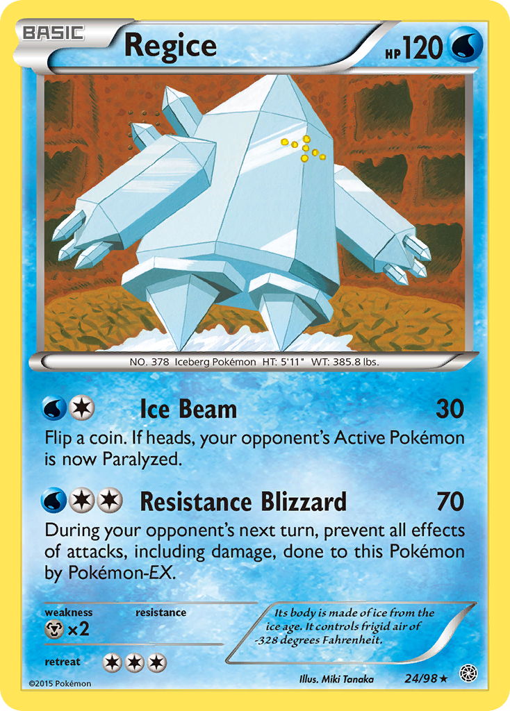 Regice 24/98 - XY  Ancient Origins