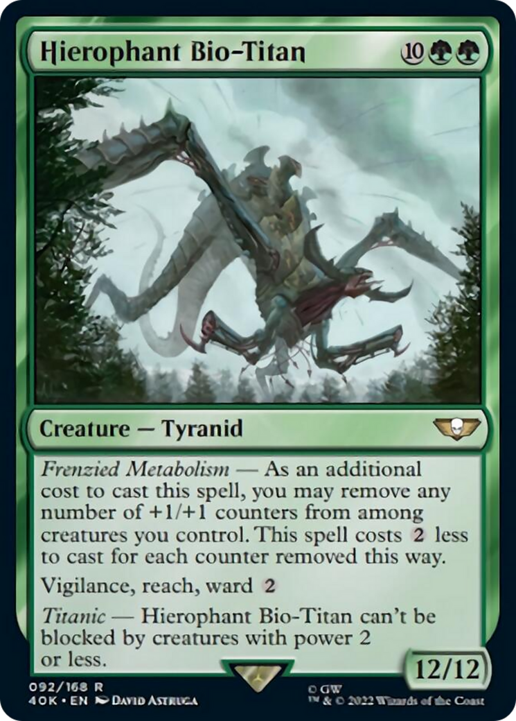 Hierophant Bio-Titan (Surge Foil) (40K-092) - Warhammer 40,000 Commander Foil