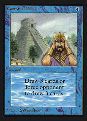 Ancestral Recall (IE) (IED-) - Intl. Collectors' Edition