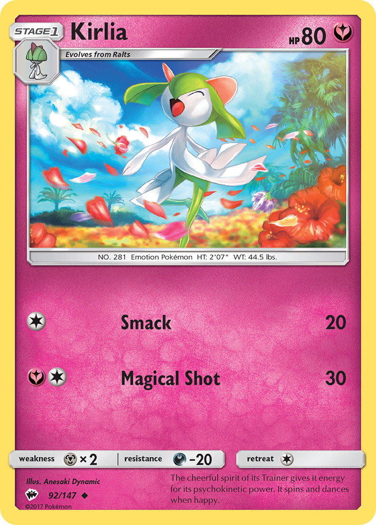 Kirlia 92/147 - SM  Burning Shadows