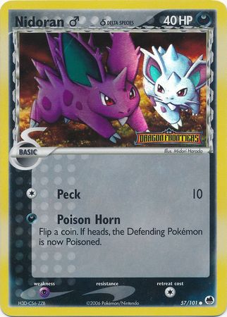 Nidoran M (Delta Species) 57/101 - Dragon Frontiers Reverse Holofoil
