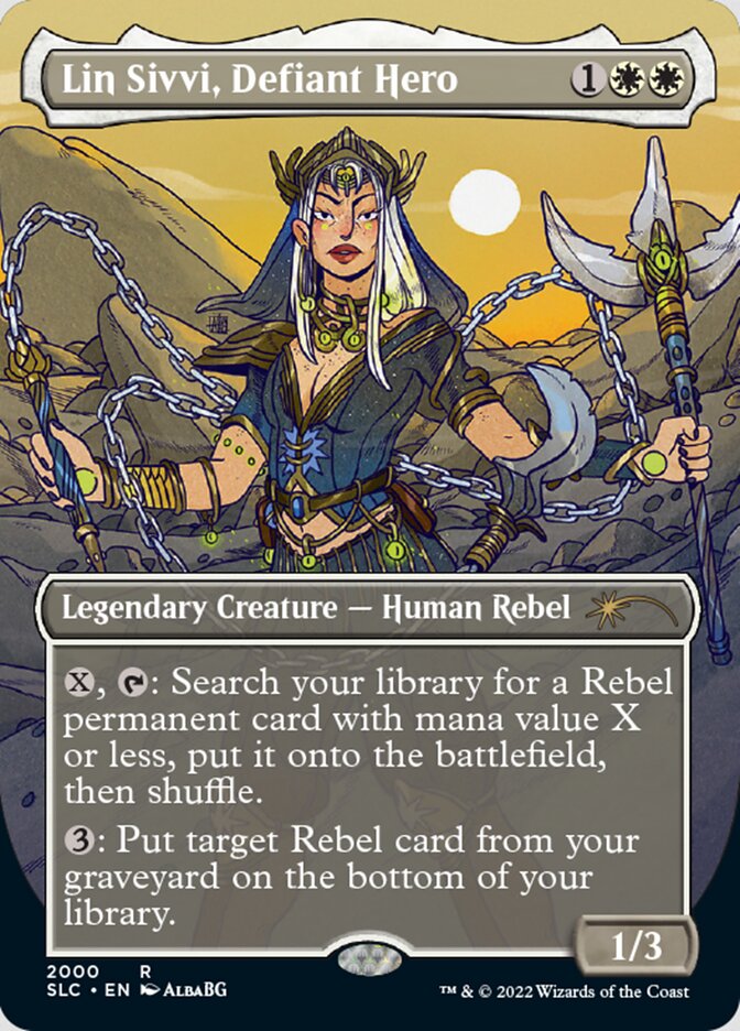 Lin Sivvi, Defiant Hero (Borderless) [Secret Lair 30th Anniversary Cou