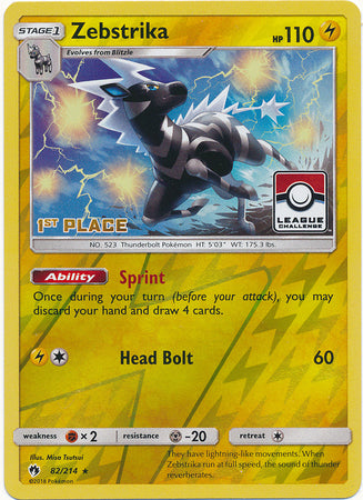 Zebstrika - 82/214 (League Challenge) [1st Place] - League & Championship Cards Reverse Holofoil