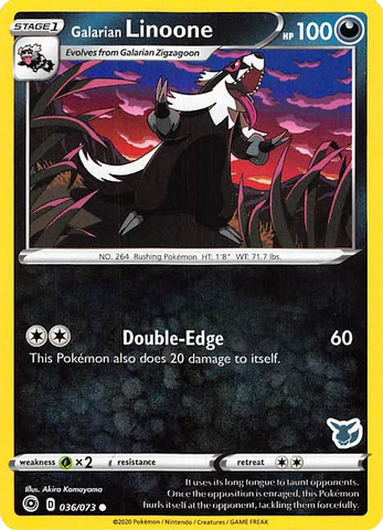 Galarian Linoone - 036/073 (Eevee Stamped) - Battle Academy 2022