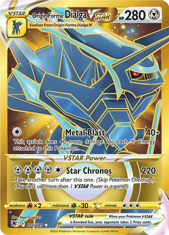 Origin Forme Dialga VSTAR - 210/189 (Secret) 210/189 - SWSH10 Astral Radiance Holofoil