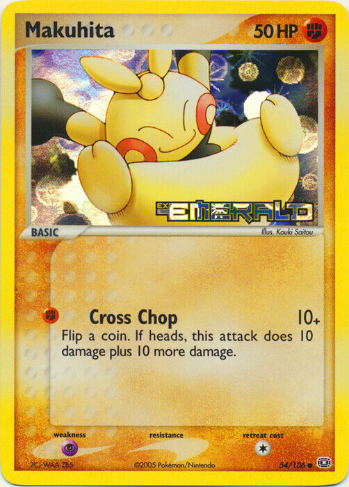 Makuhita/106 - Emerald Reverse Holofoil