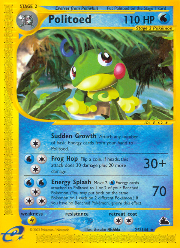 Politoed (25) - 25/144 Skyridge - Rare