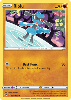 Riolu 90/185 - SWSH04 Vivid Voltage