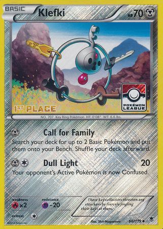 Klefki - 66/119 (Pokemon League) [1st Place] - League & Championship Cards Reverse Holofoil