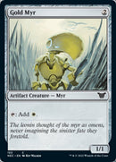 Gold Myr (NEC-153) - Neon Dynasty Commander