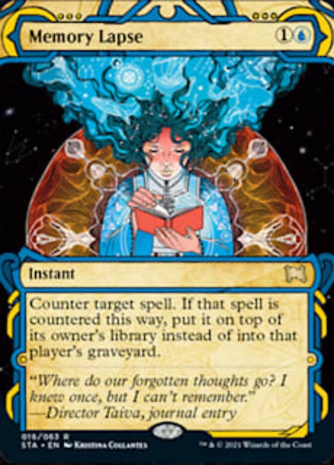 Memory Lapse (Foil Etched) (STA-016) - Strixhaven Mystical Archive (Borderless) Foil