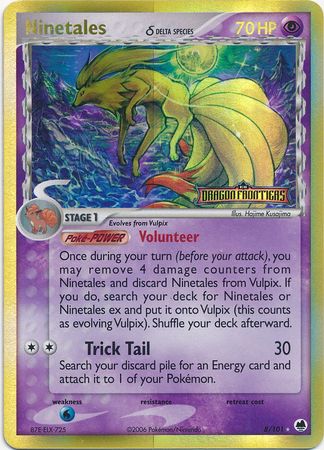 Ninetales (Delta Species)/101 - Dragon Frontiers Reverse Holofoil