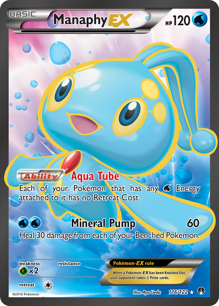 Manaphy EX (Full Art) 116/122 - XY  BREAKpoint Holofoil