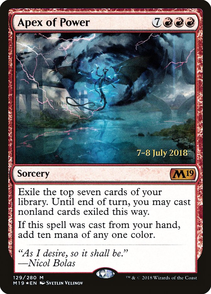 Apex of Power (PRE-129) - Core Set 2019 Promos Foil