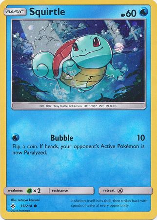 Squirtle - 33/214 (Premium Collection Promo) - Blister Exclusives Holofoil
