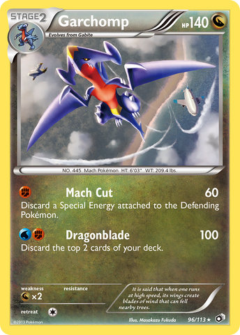 Garchomp 96/113 - Legendary Treasures Holofoil