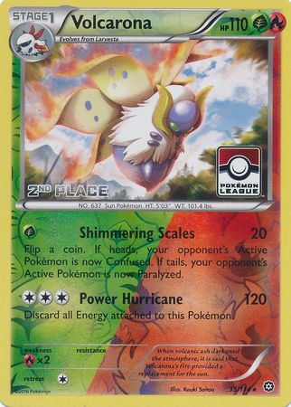 Volcarona - 15/114 (Pokemon League) [2nd Place] - League & Championship Cards Reverse Holofoil