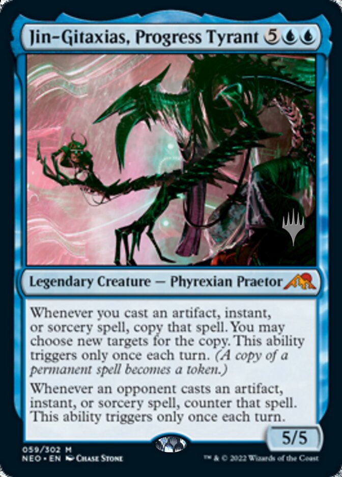 Jin-Gitaxias, Progress Tyrant (PPNEO-059) - Kamigawa: Neon Dynasty Promos