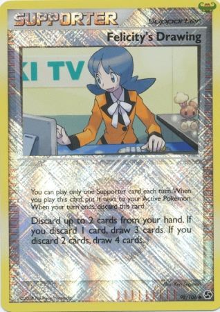 Felicity's Drawing - 098/106 (League Promo) 98 - League & Championship Cards Reverse Holofoil