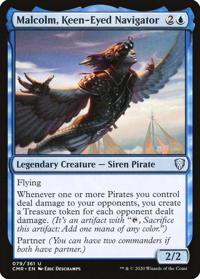 Malcolm, Keen-Eyed Navigator (CMR-079) - Commander Legends