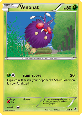 Venonat/119 - XY  Phantom Forces
