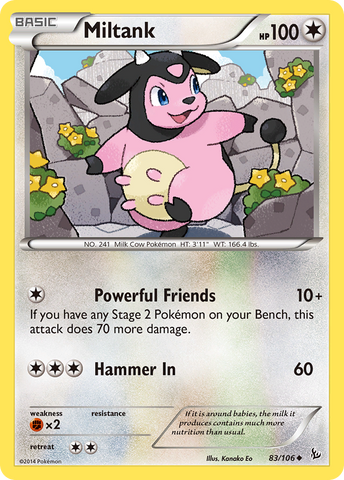 Miltank 83/106 - XY  Flashfire