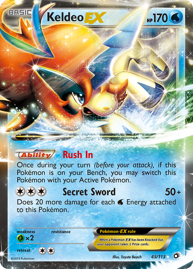 Keldeo EX/113 - Legendary Treasures Holofoil