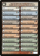 Checklist Card - Innistrad (ISD-) - Innistrad Tokens