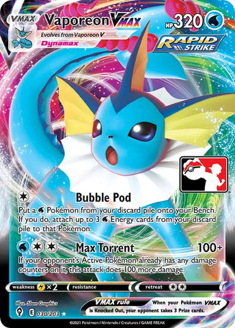 Vaporeon VMAX - Prize Pack Series Cards Holofoil